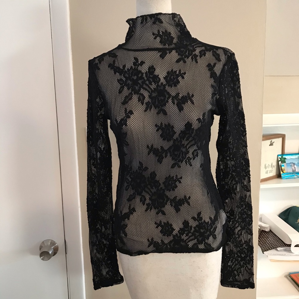 Express lace long sleeve top